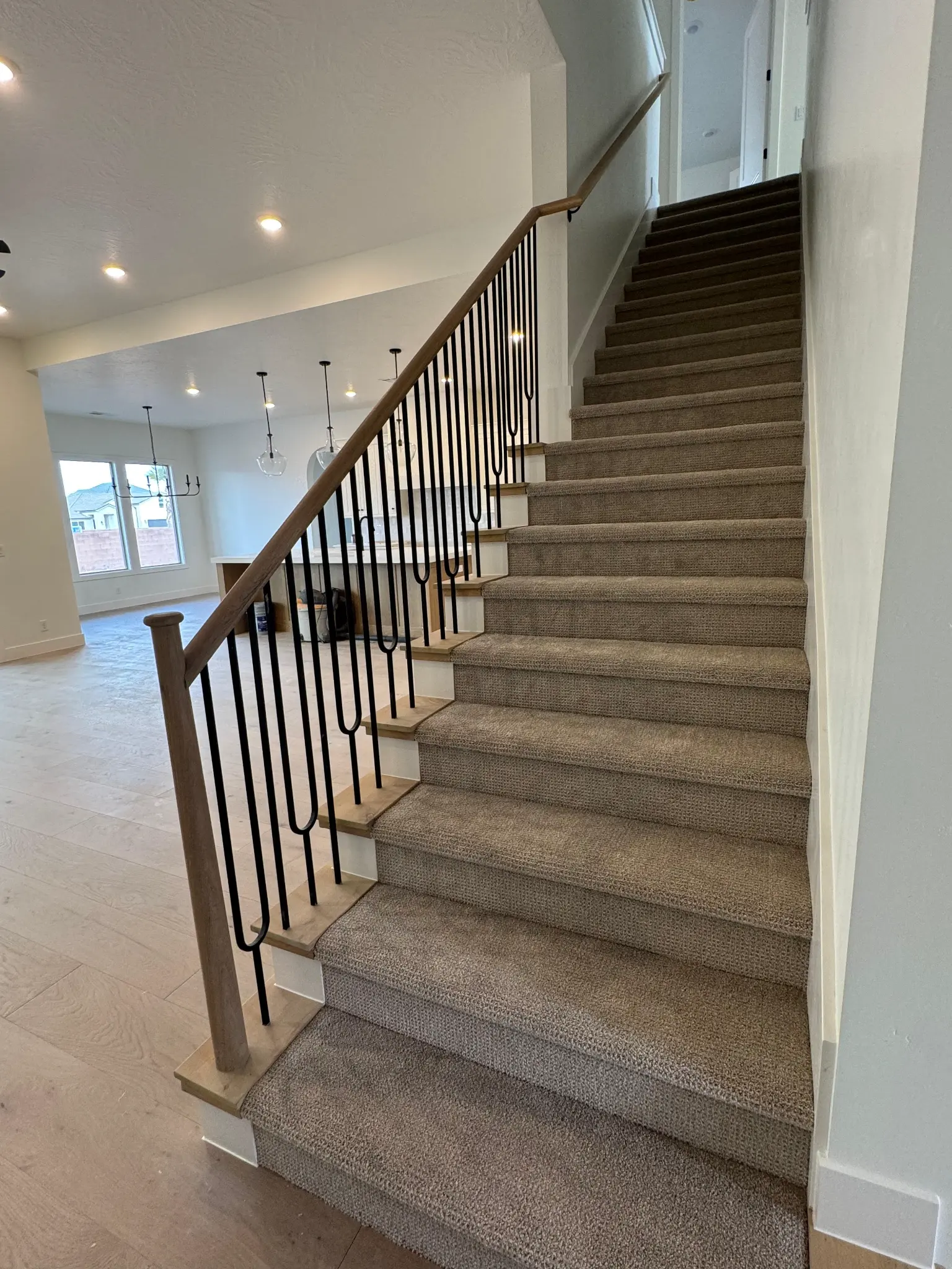 Carpet Installation on Stairs — after