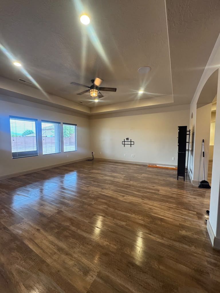 Hardwood — Glossy Living Room
